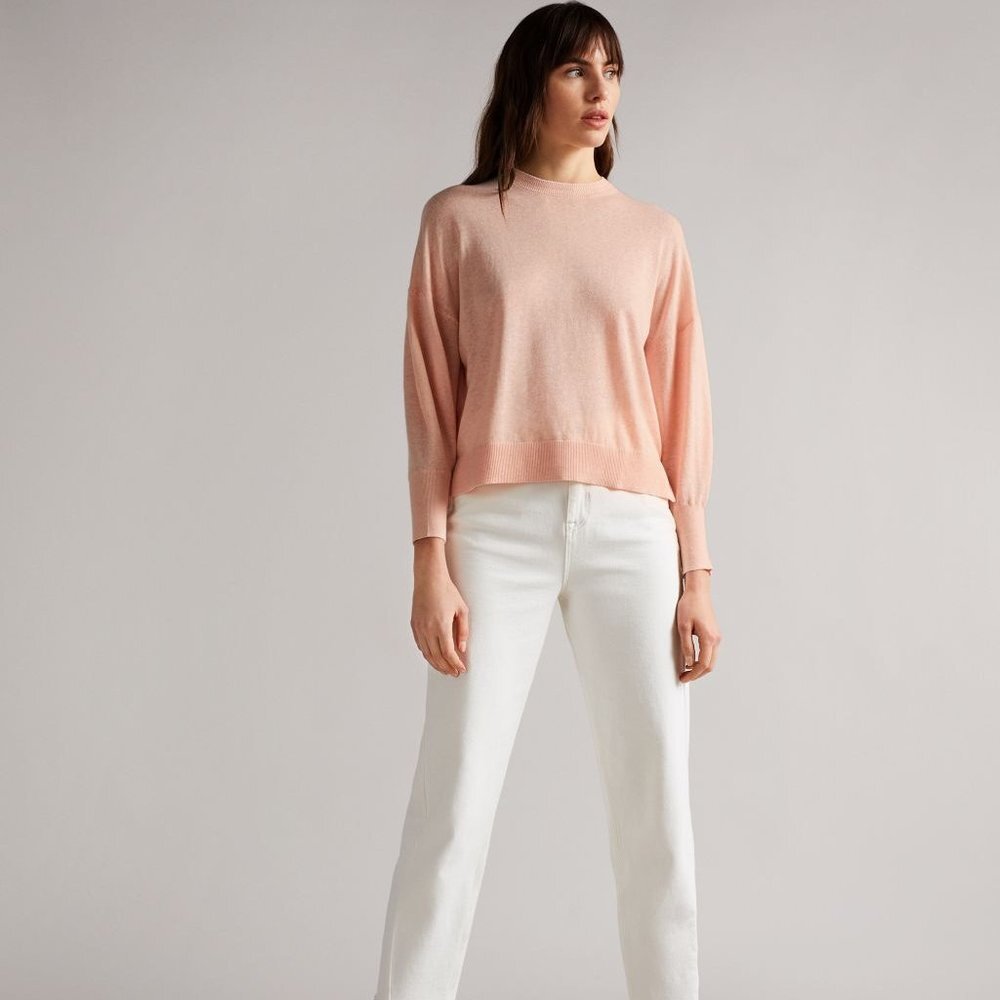 Ted Baker Nicci Sweater Sleeve Detailed Jumpe Pink
